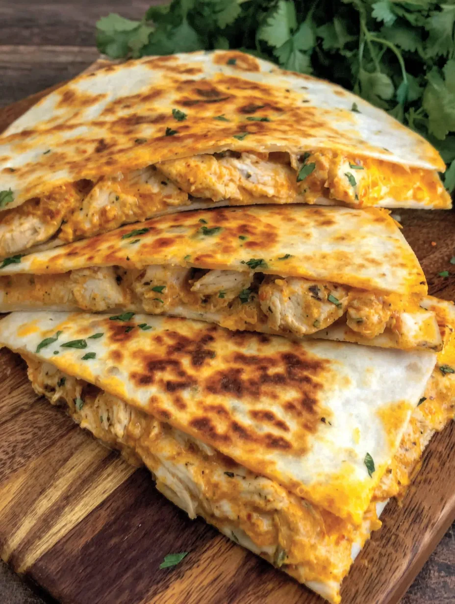 Chipotle Ranch Chicken Quesadillas.