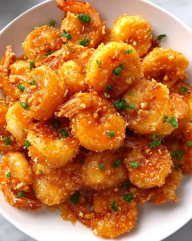 A bowl of crispy bang bang shrimp.