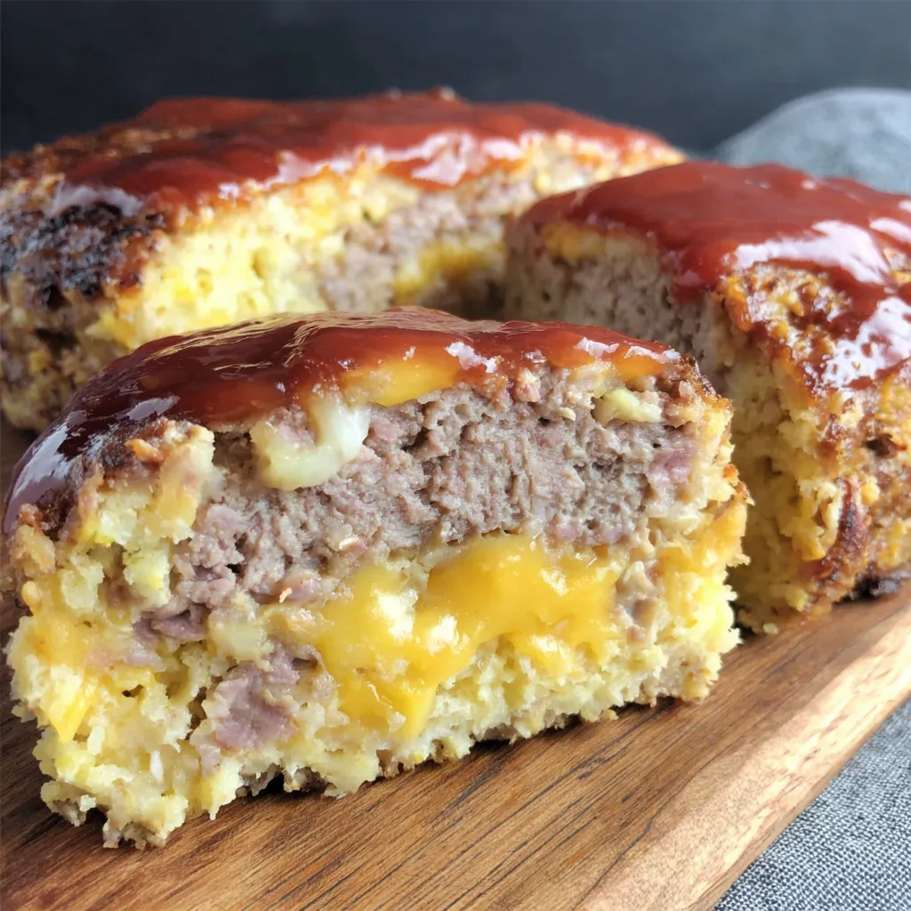 A slice of Grillnations' Smoked JackLoaf.