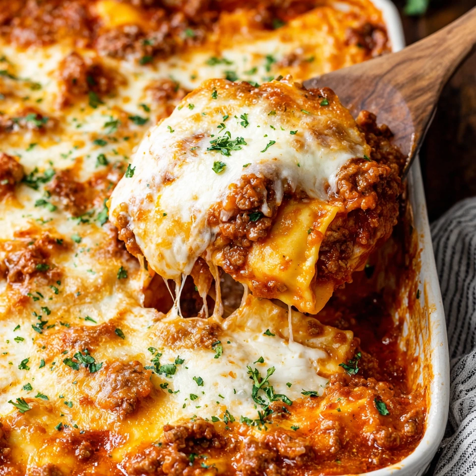 A close up of a delicious looking casserole.