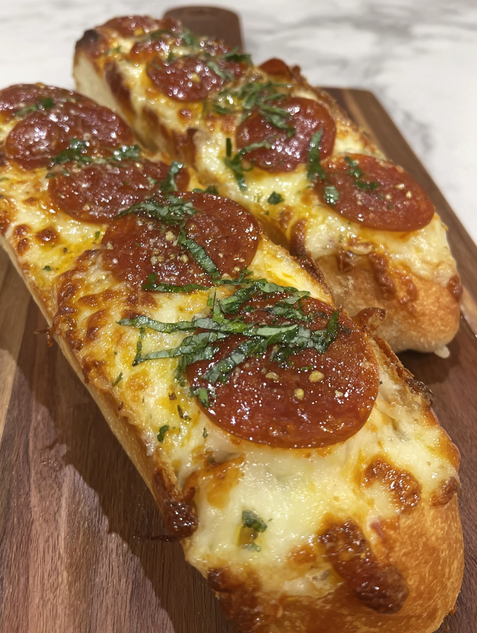 A slice of cheesy pizza bread.