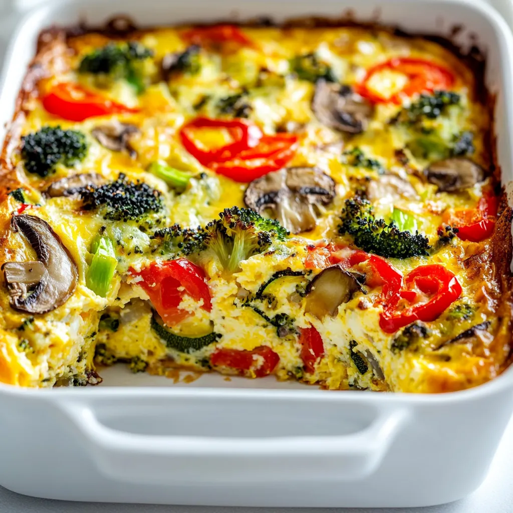 A white dish with a vegetable casserole.