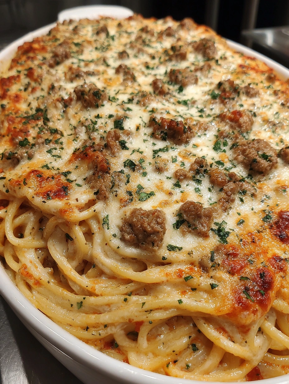 A dish of spaghetti with meat sauce and cheese.