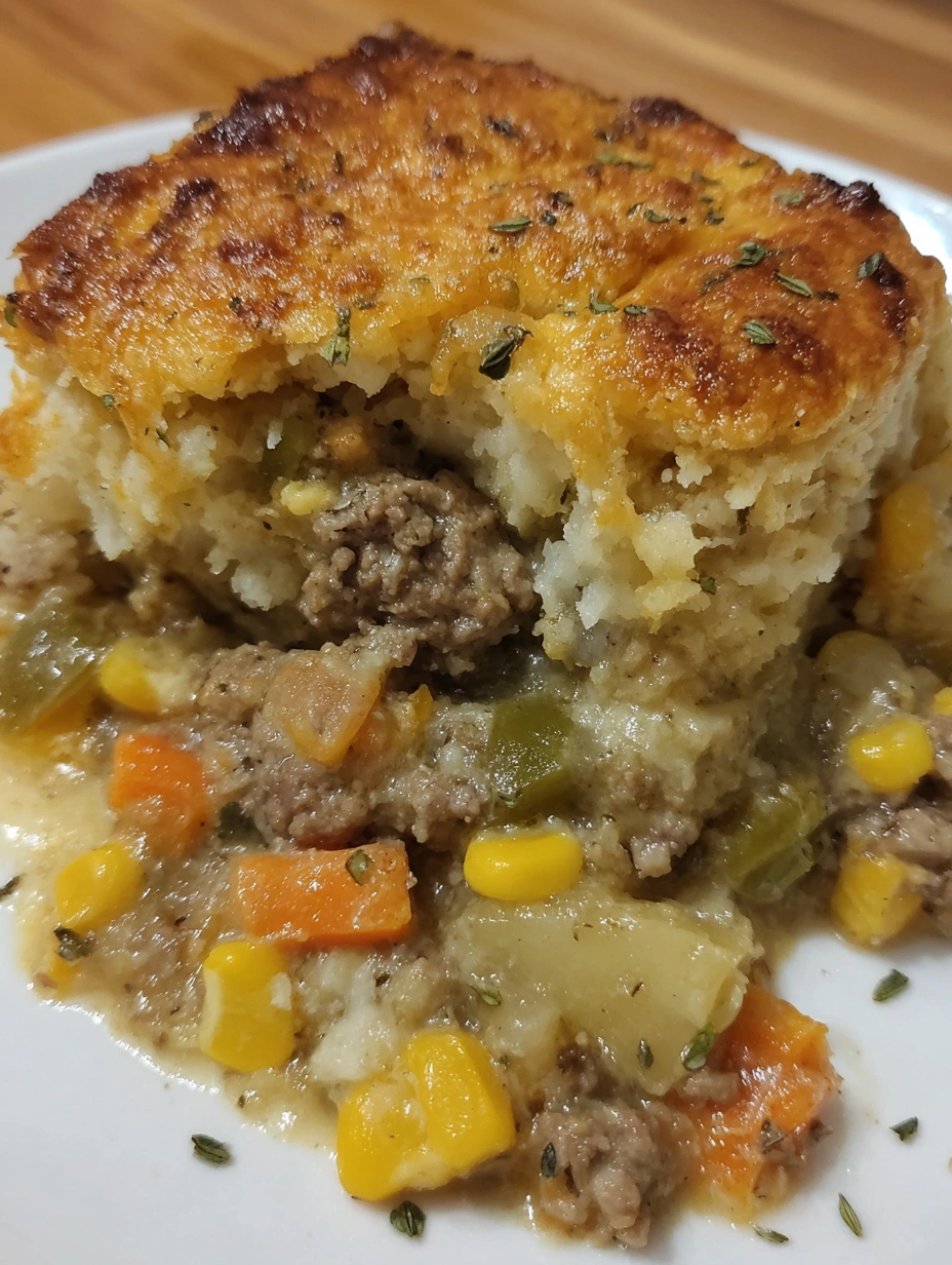 A close up of a delicious looking casserole.