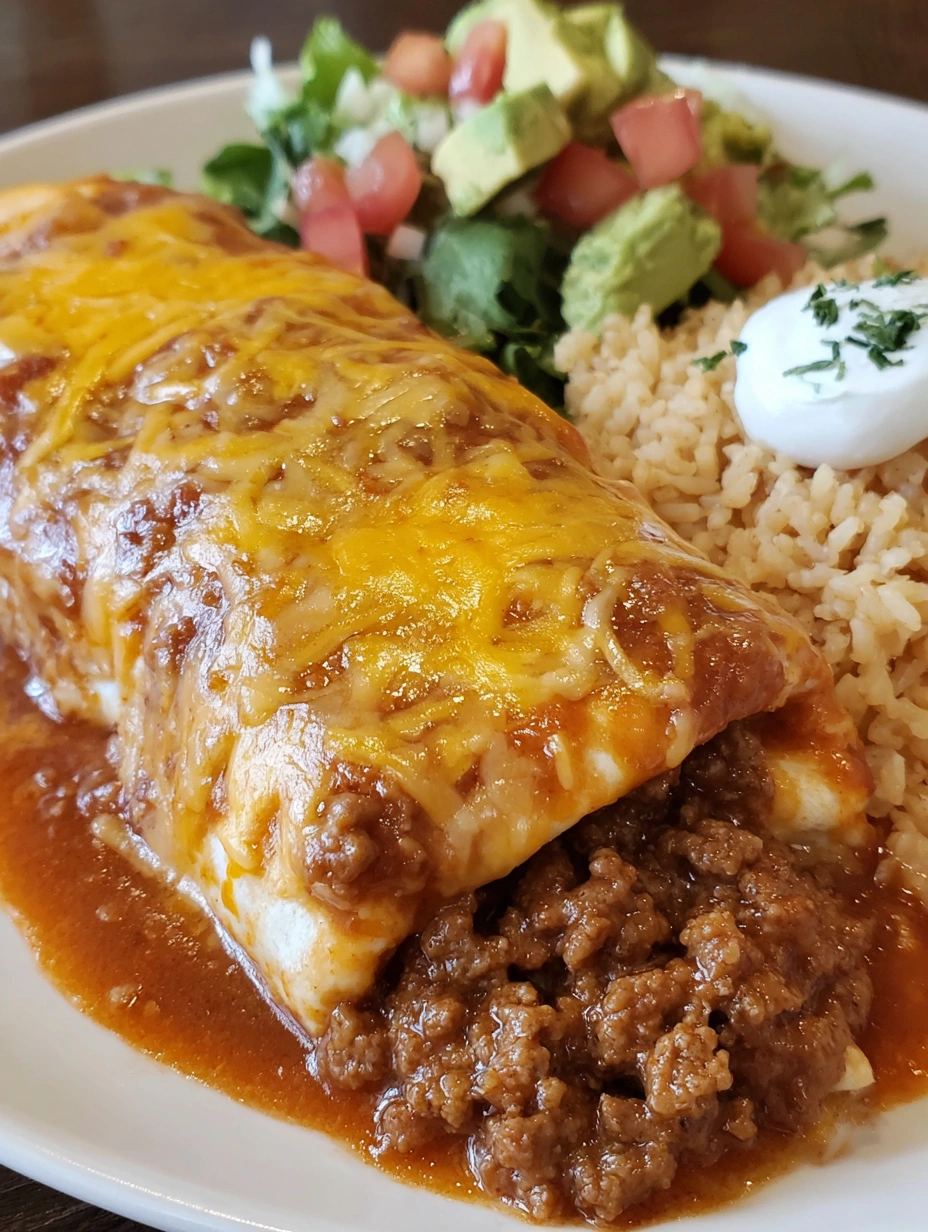 A plate of food with a burrito and a salad.
