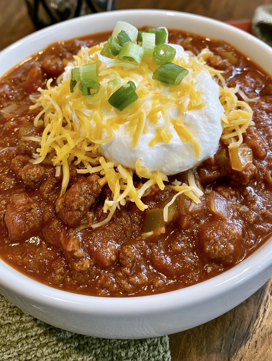 A bowl of chili with cheese on top.