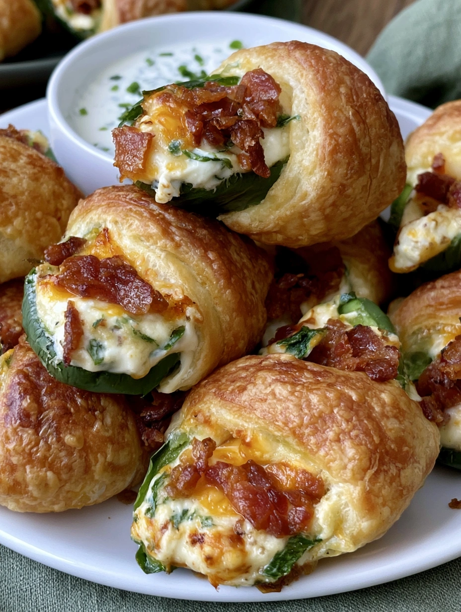 Jalapeño Popper Crescent Rolls Recipe.