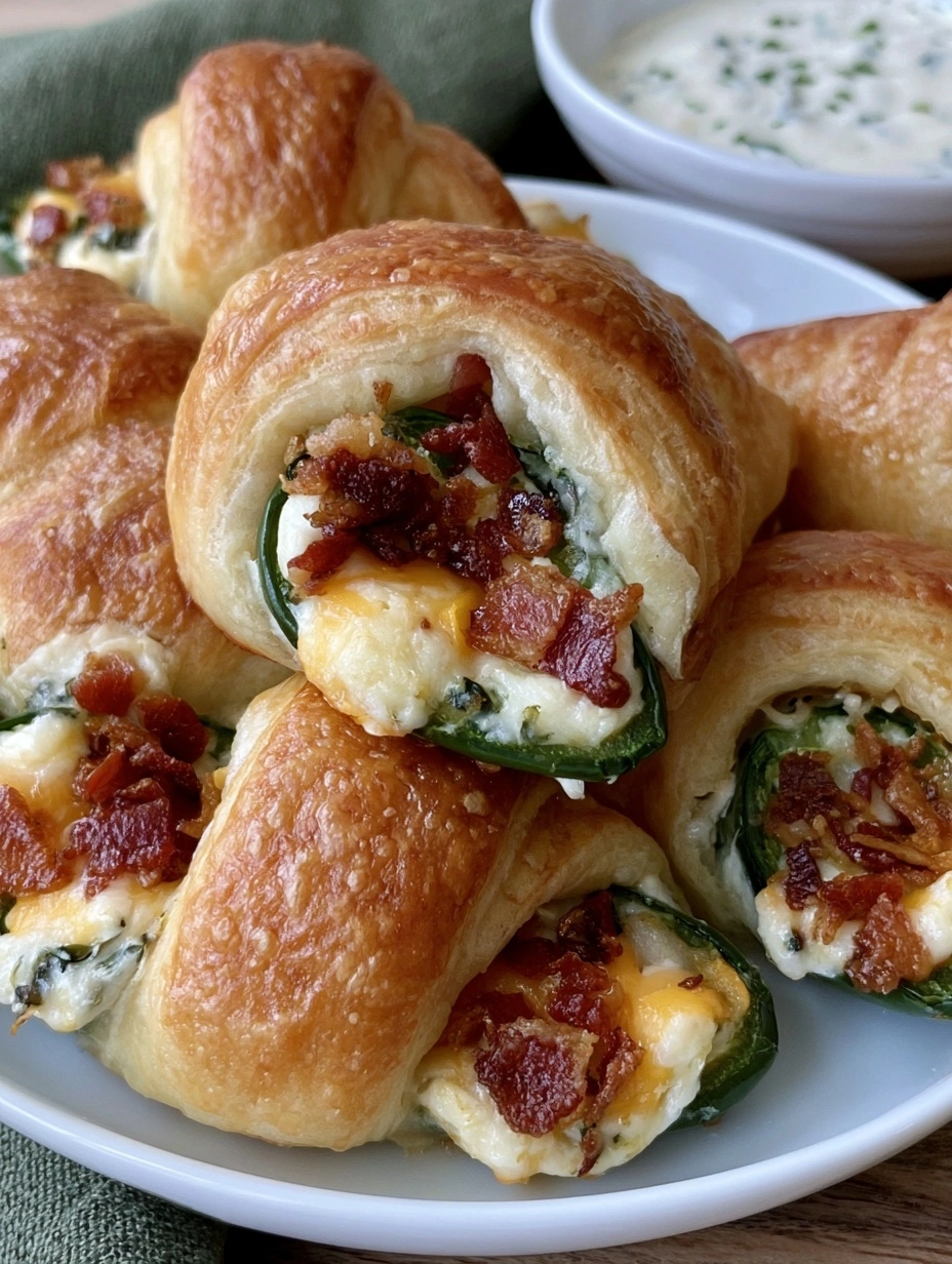 Jalapeño Popper Crescent Rolls Recipe.