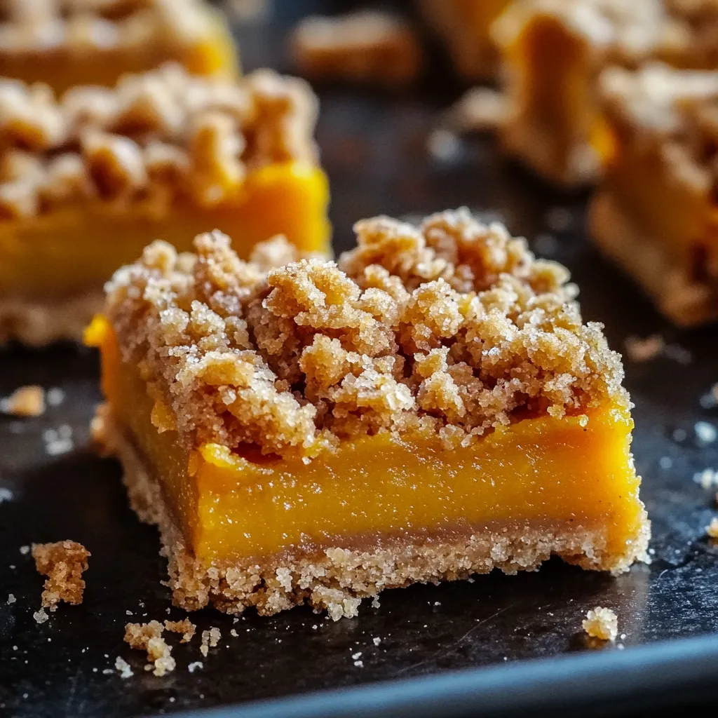 Pumpkin Pie Crumble Bars Recipes