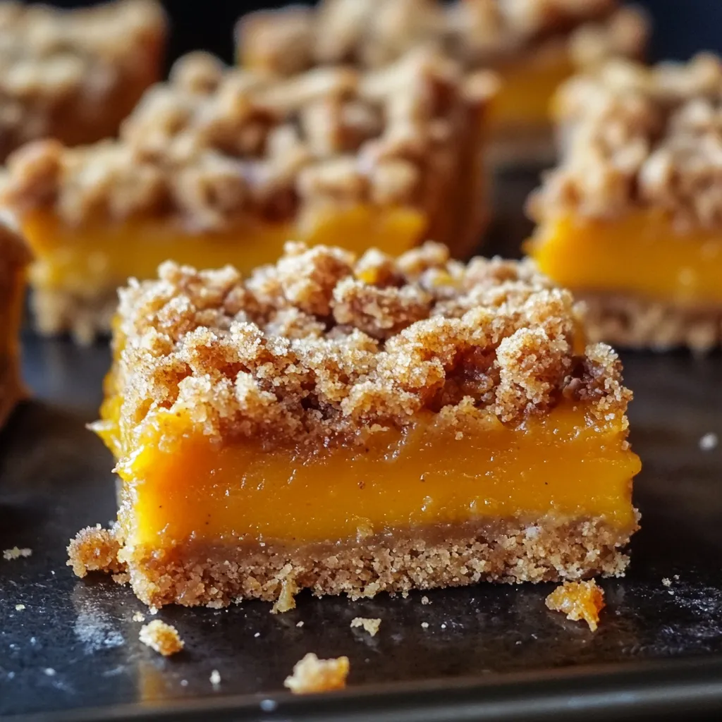 Easy Pumpkin Pie Crumble Bars