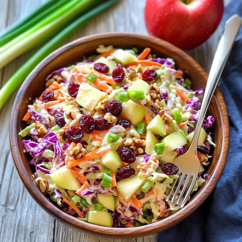 Apple Cranberry Coleslaw