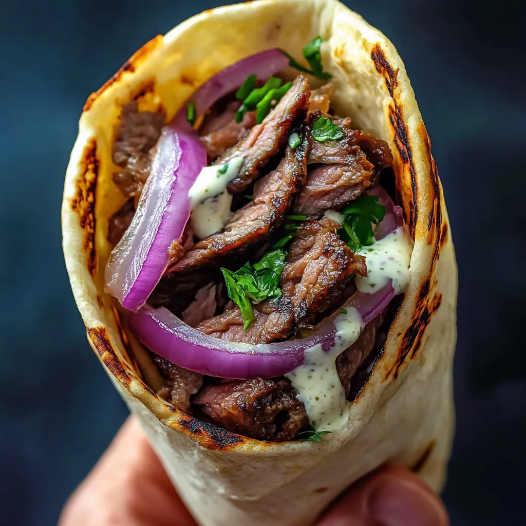 Beef Shawarma with Grilled Flavor and Middle Eastern Spices