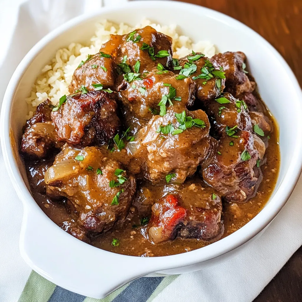 Smothered Oxtails