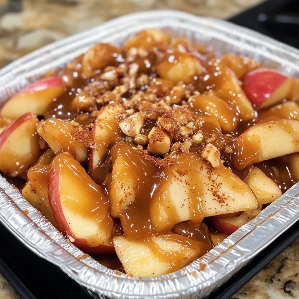 Caramel Apple Pie Nachos