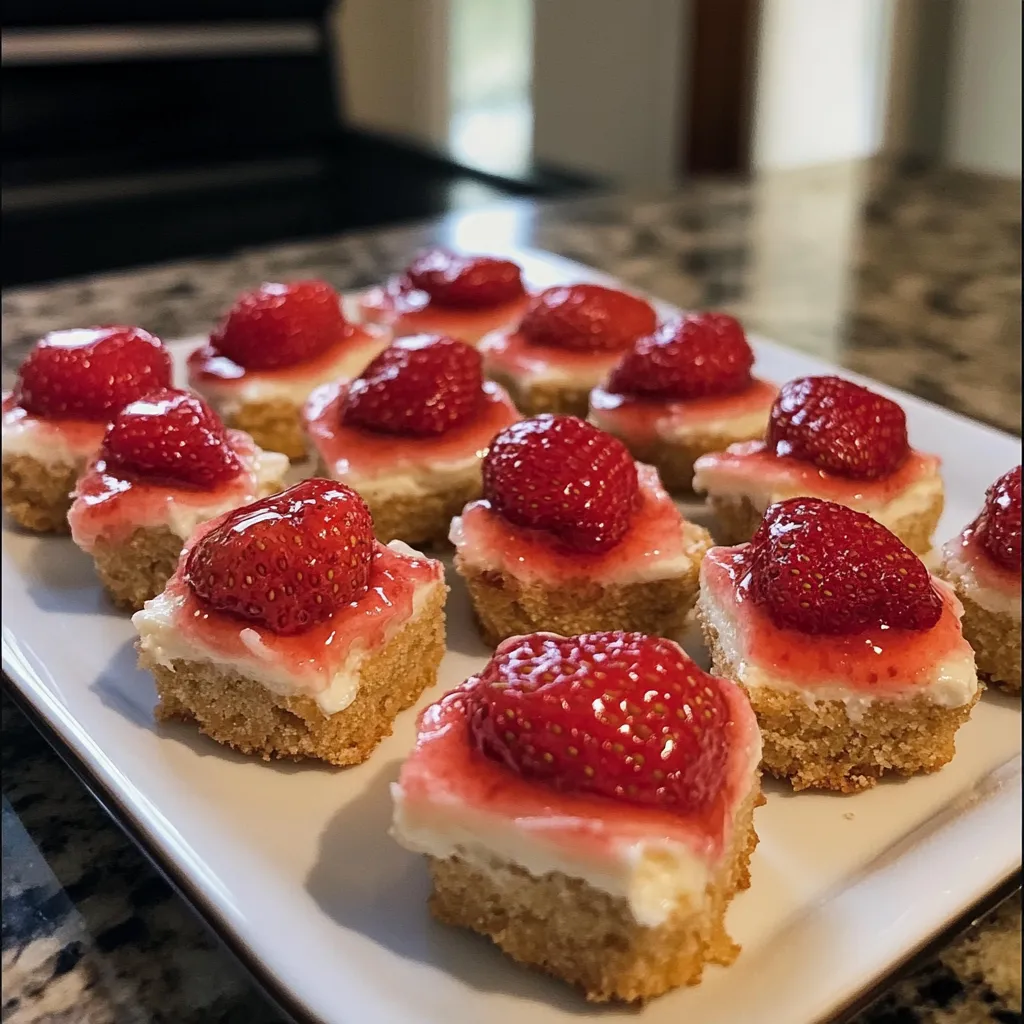 Strawberry Cheesecake Graham Bites