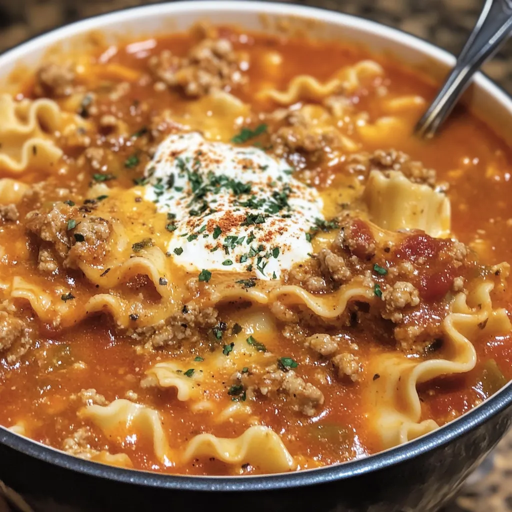 One-Pot Lasagna Soup