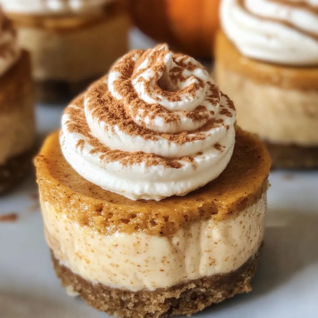 Mini Pumpkin Cheesecakes