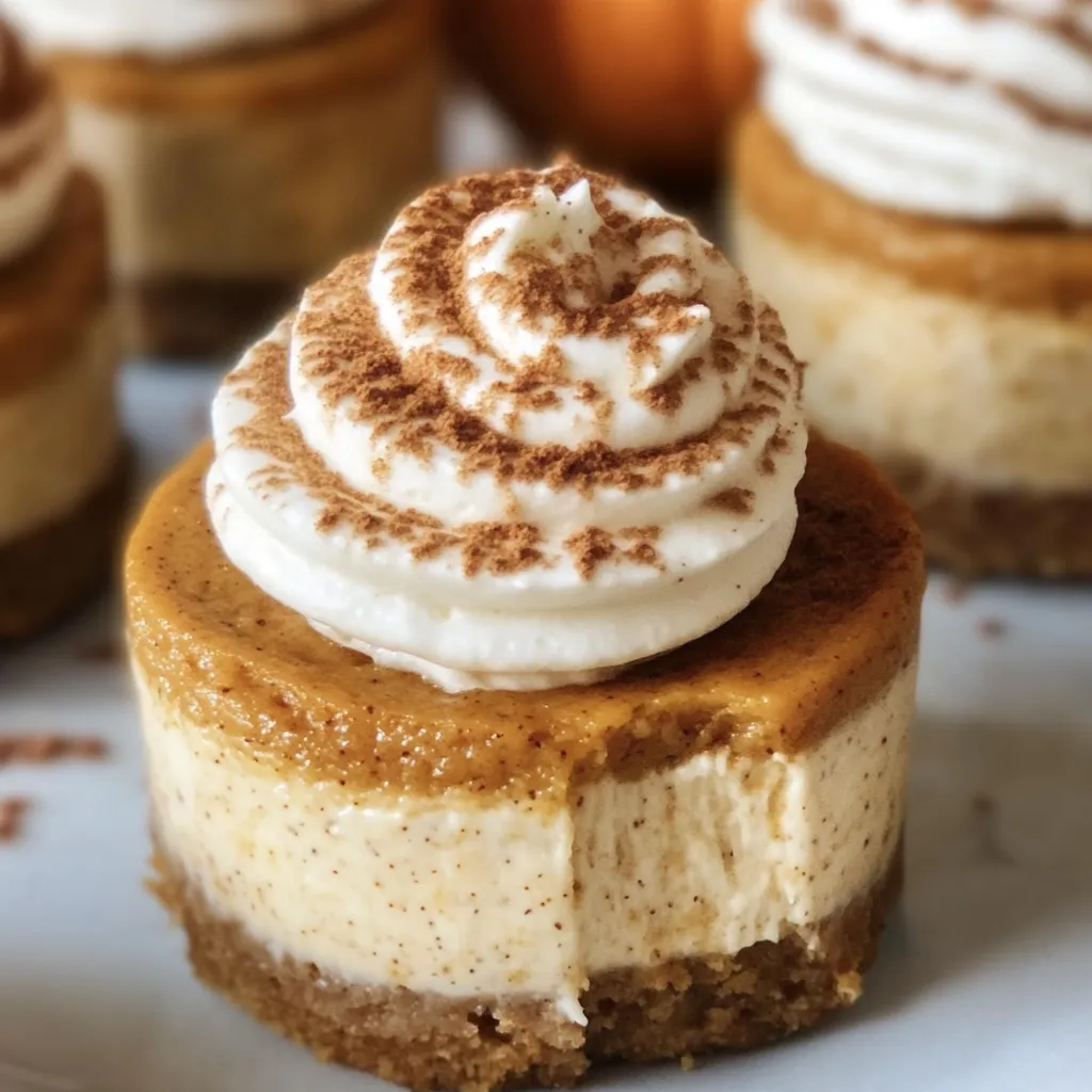 Mini Pumpkin Cheesecakes