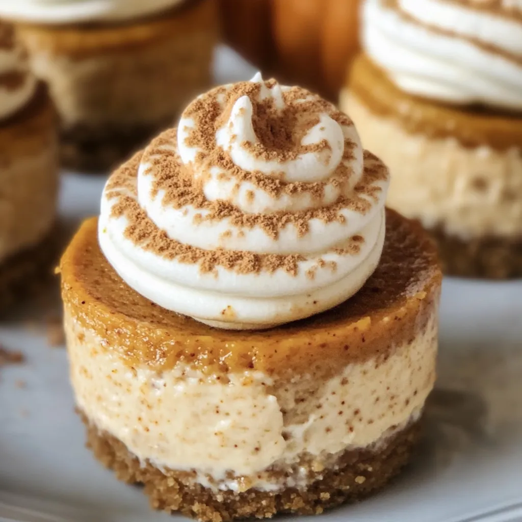 Mini Pumpkin Cheesecakes