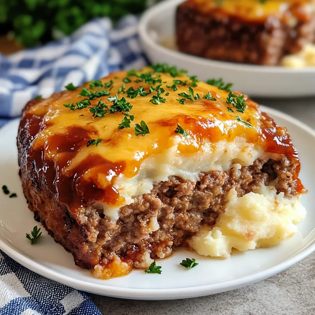Meatloaf Mashed Potatoes Cheese