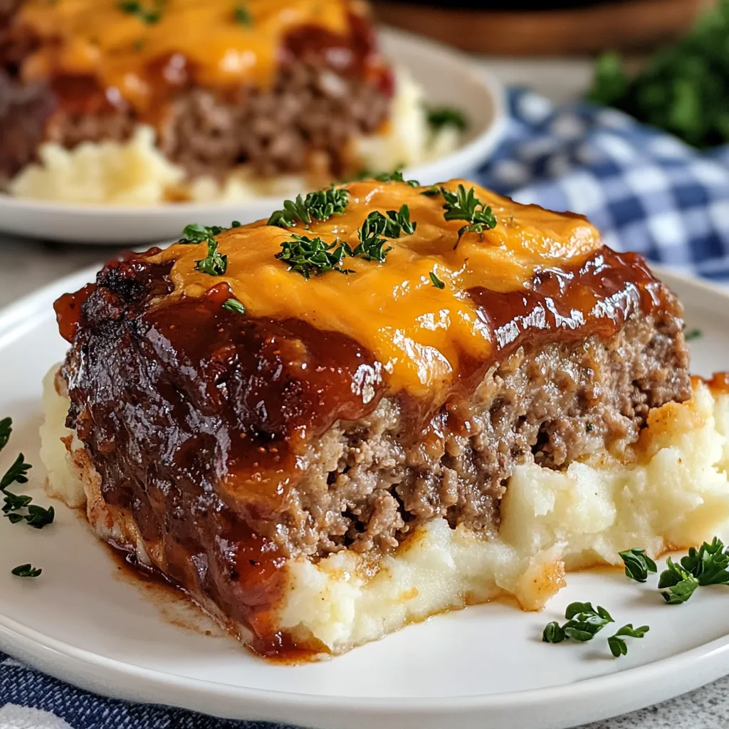 Meatloaf Mashed Potatoes Cheese