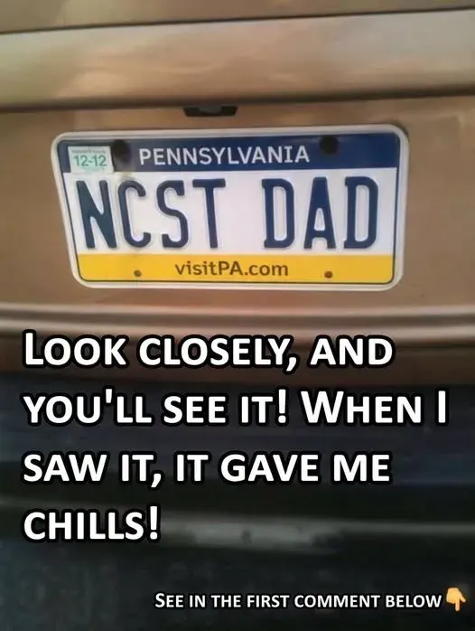 Original post image accompanying What the NCST DAD License Plate Actually Shows