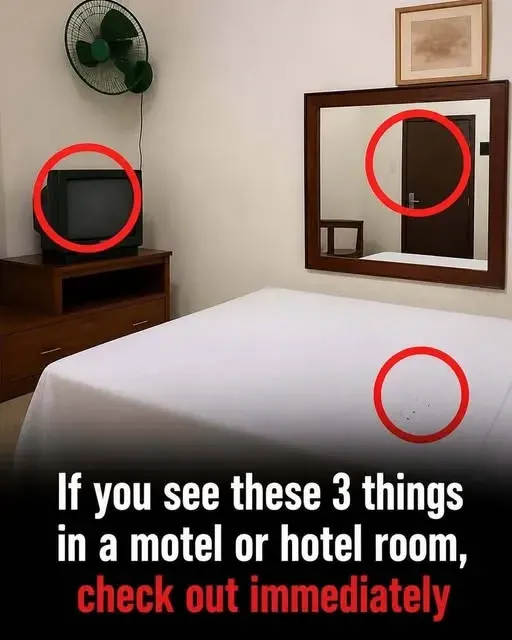 Original post image accompanying The Three Red Circles in a Hotel-Room Photo