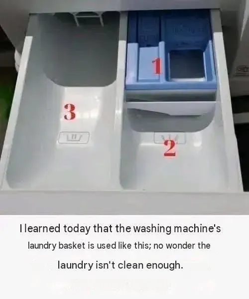 Original post image accompanying What the Washing-Machine Drawer Compartments Are For