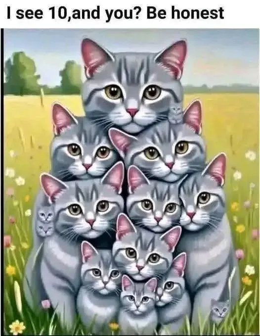 Original post image accompanying The Cat Picture: Ten Large Cats and Four Tiny Faces