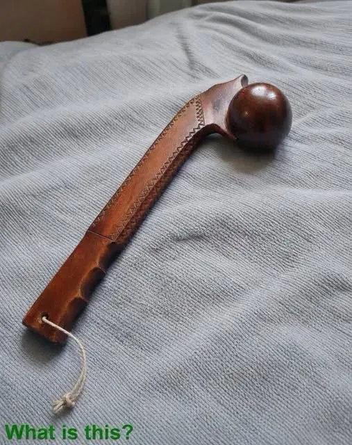 Original post image accompanying The Wooden Object Looks Like a Ball-Headed Club