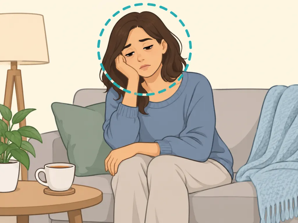 Illustration of a person feeling unusually tired and weak.