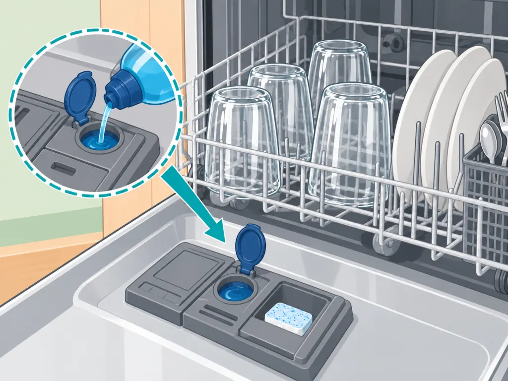Adjusting dishwasher settings and rinse aid to prevent cloudy glasses.