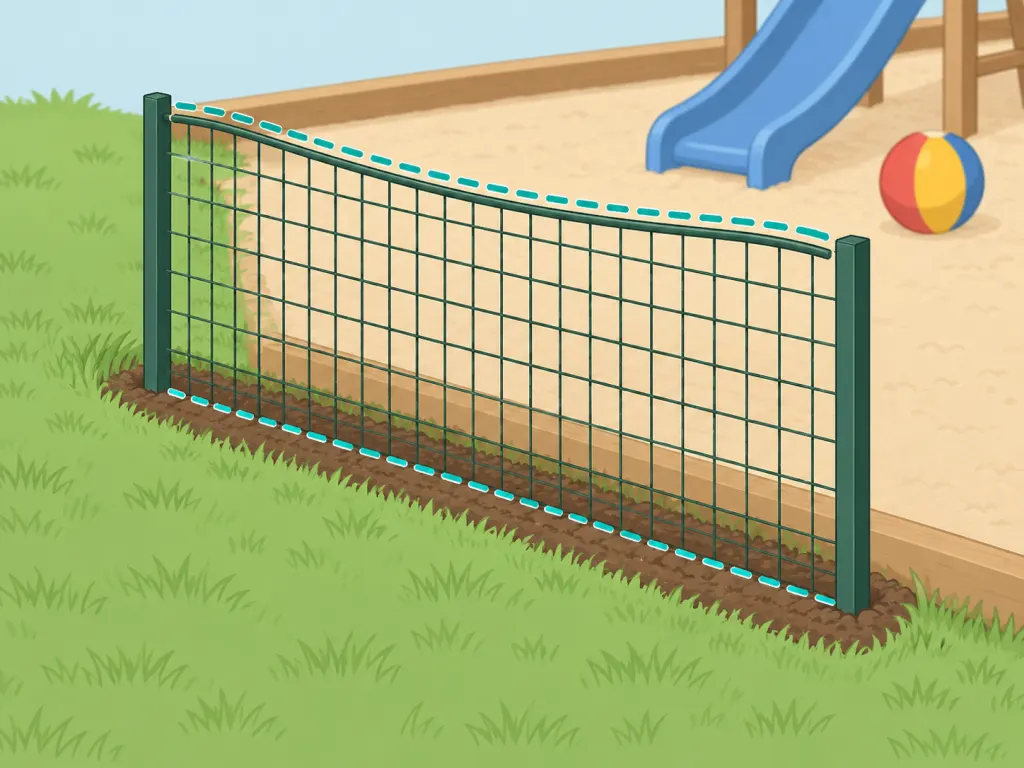 A small mesh snake barrier installed around a high-risk area.