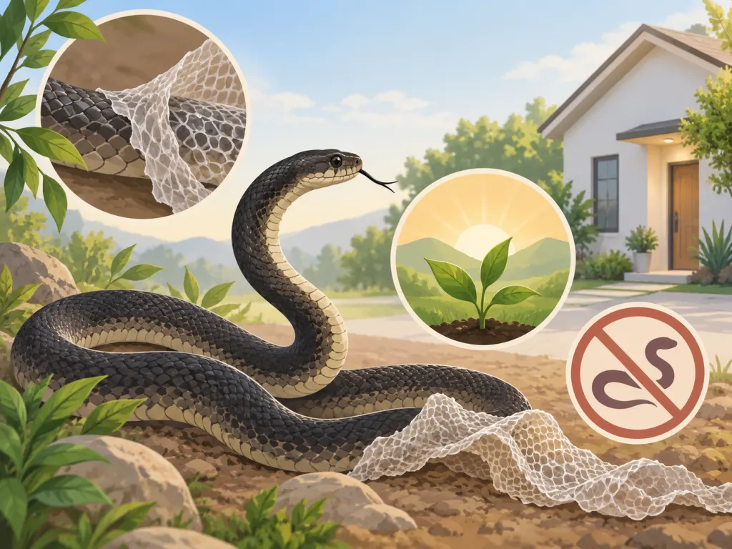 An illustrated snake motif suggesting symbolism and home awareness.