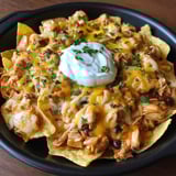 Crockpot Creamy Chicken Nachos